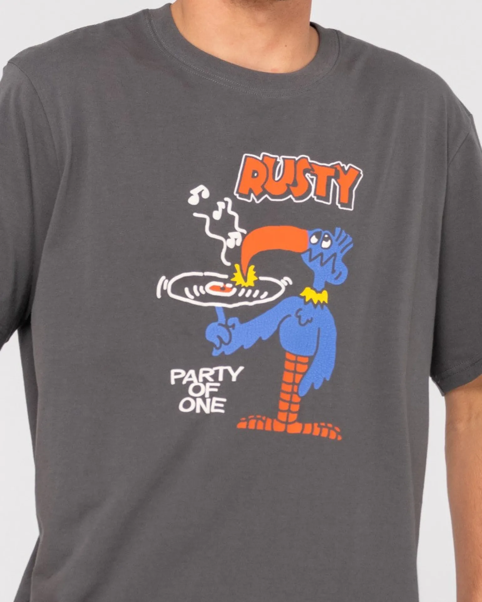 Camiseta Grafica De Manga Corta Party Of One>Rusty Online
