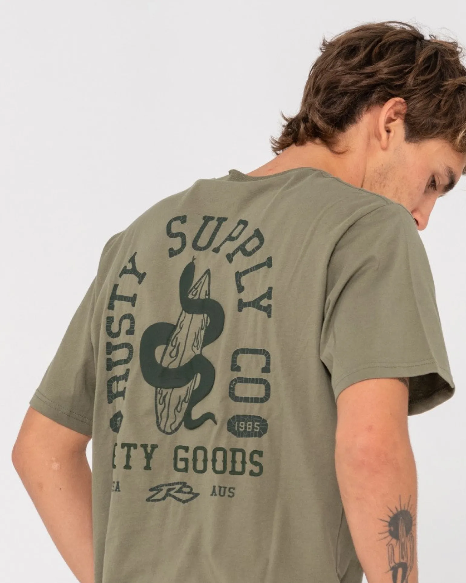 Camiseta Grafica De Manga Corta Nesian>Rusty Shop