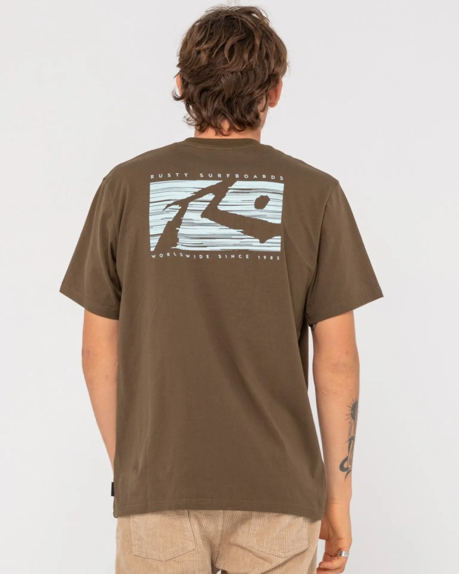 Camiseta Grafica De Manga Corta Con Lunares R>Rusty Hot