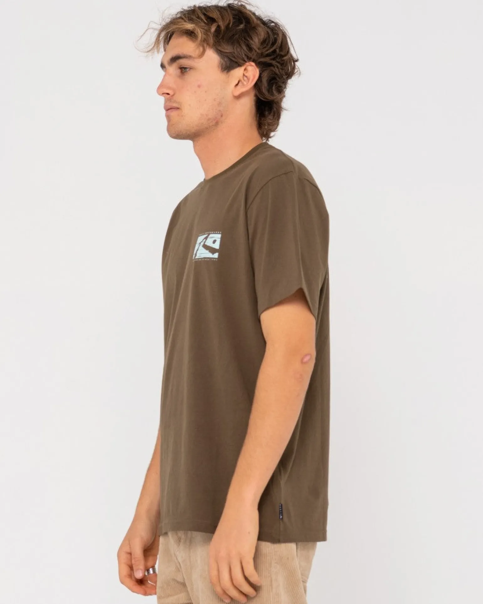 Camiseta Grafica De Manga Corta Con Lunares R>Rusty Hot