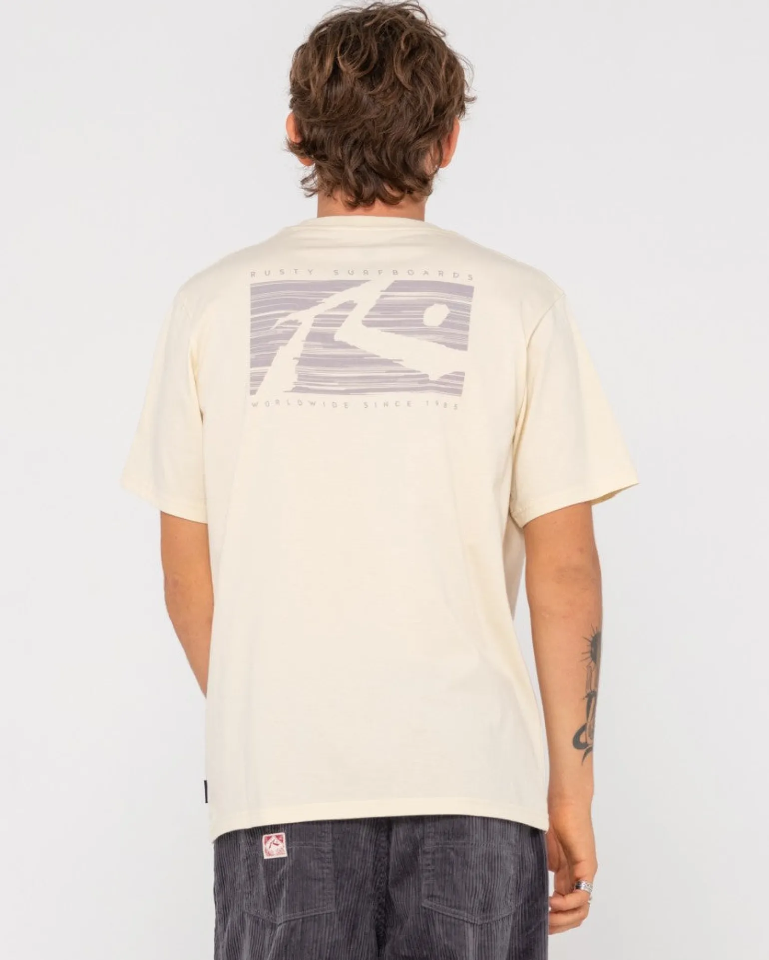 Camiseta Grafica De Manga Corta Con Lunares R>Rusty Hot