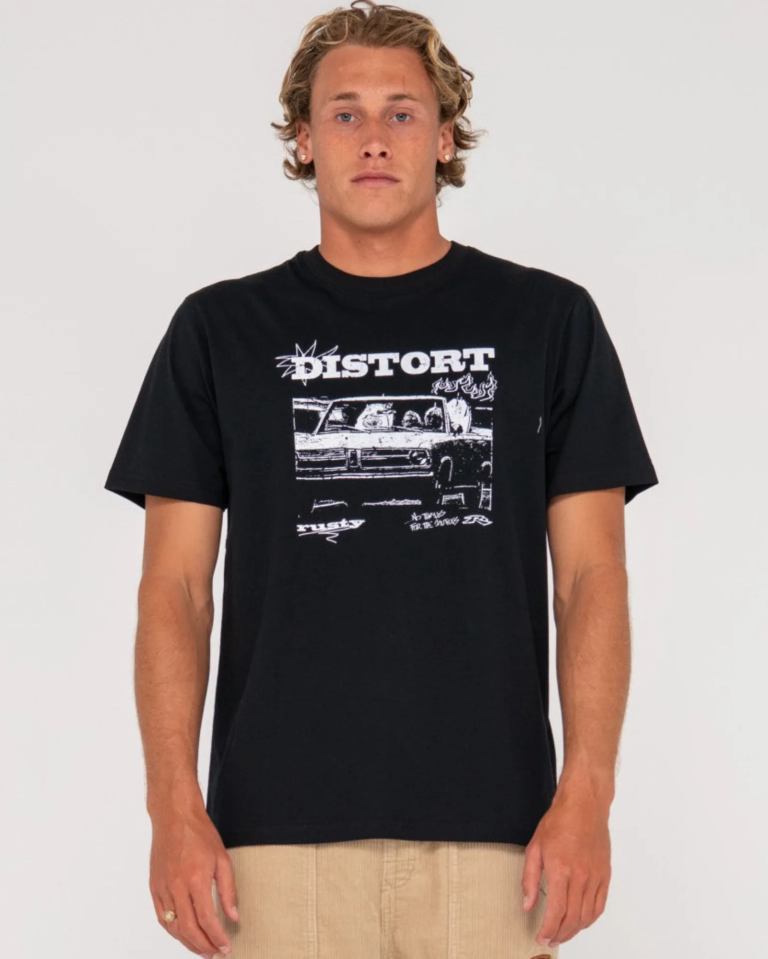 Camiseta Grafica De Manga Corta Distorsionar>Rusty Best Sale