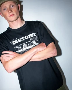Camiseta Grafica De Manga Corta Distorsionar><noscript><img width=
