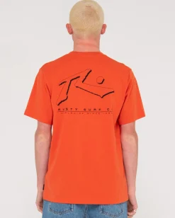 Camiseta Grafica De Manga Corta Sleds And Meds>Rusty Online