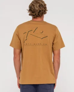 Camiseta Grafica De Manga Corta Sleds And Meds>Rusty Best