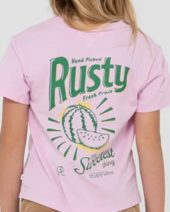 Camiseta Holgada Con Grafico Sweetest Thing Para Ninas><noscript><img width=