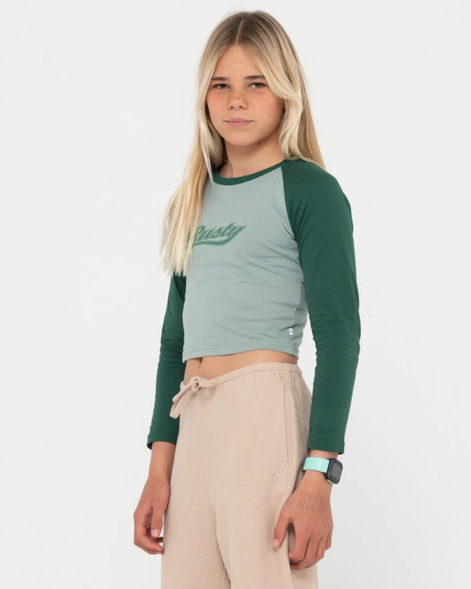 Camiseta Norty De Manga Larga Raglan Para Bebe Ninas>Rusty Flash Sale