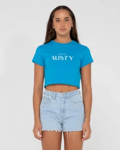 Camiseta Para Bebe Con Grafico De Manga Corta 1985>Rusty New