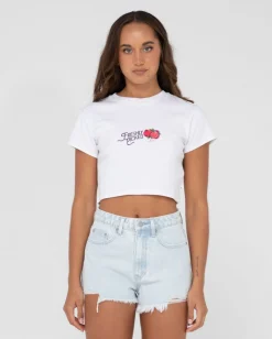 Camiseta Para Bebe Con Grafico De Manga Corta Fruitful>Rusty Discount