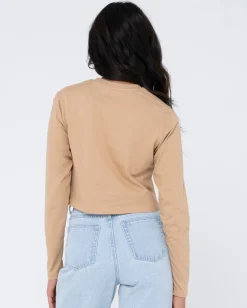 Camiseta Para Bebe De Manga Larga En Blanco>Rusty Discount