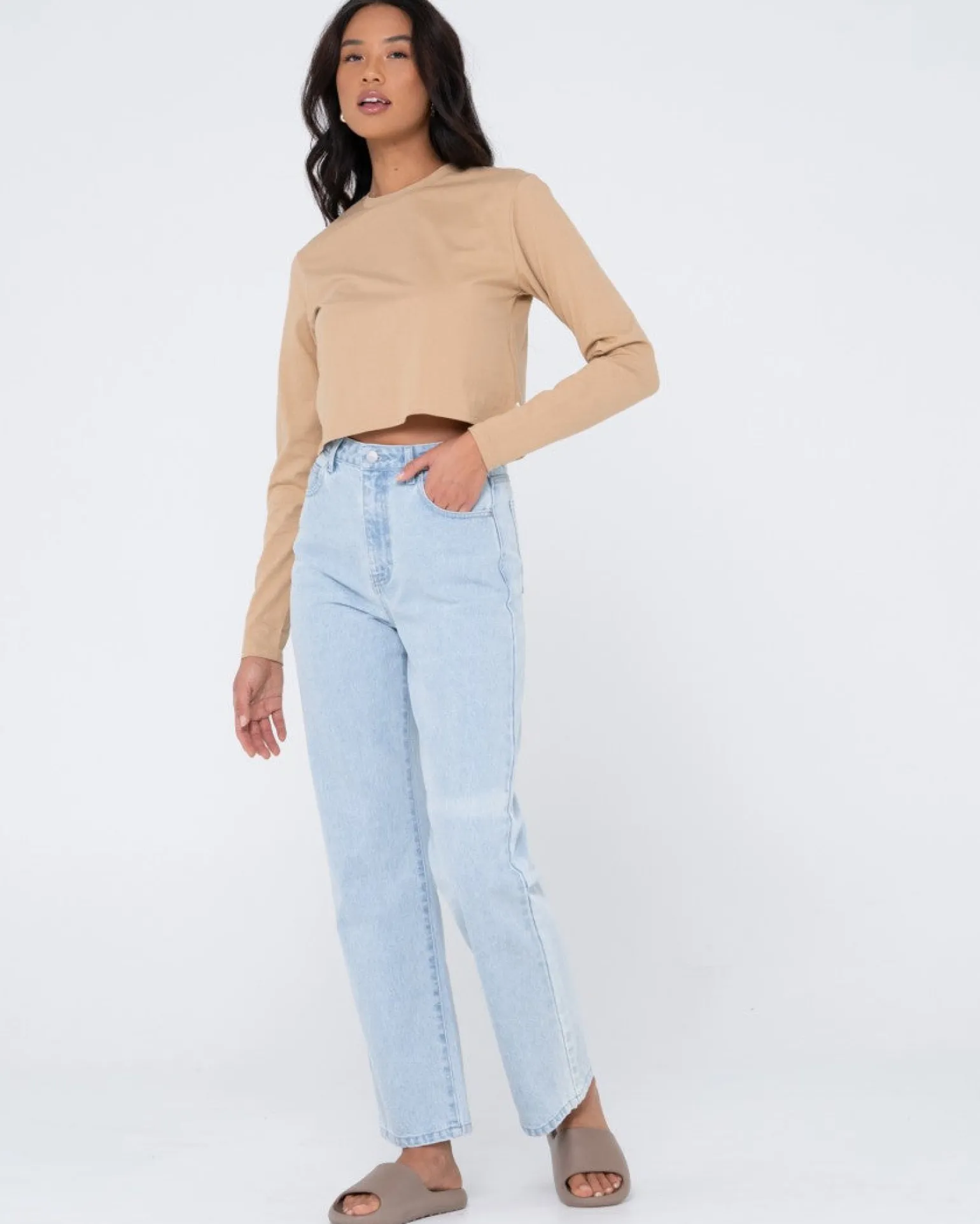Camiseta Para Bebe De Manga Larga En Blanco>Rusty Discount