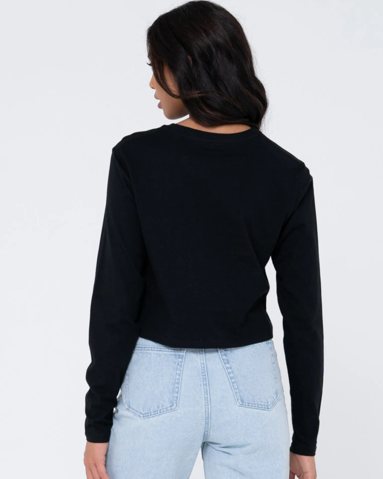 Camiseta Para Bebe De Manga Larga En Blanco>Rusty Shop