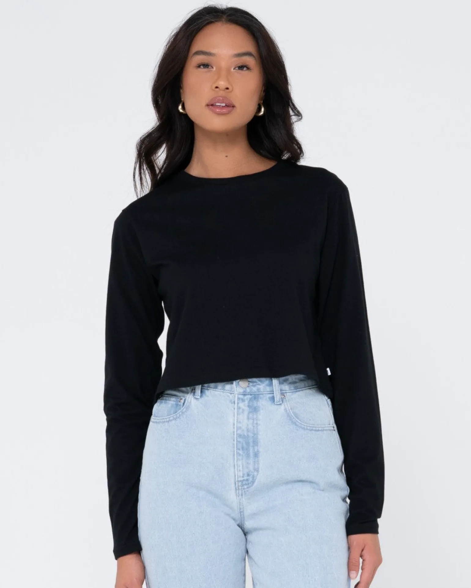 Camiseta Para Bebe De Manga Larga En Blanco>Rusty Store