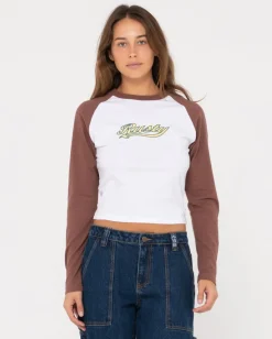 Camiseta Para Bebe Norty De Manga Larga Raglan>Rusty Fashion