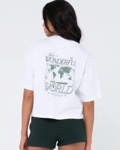 Camiseta Relajada Organica Del Mundo Maravilloso>Rusty Best