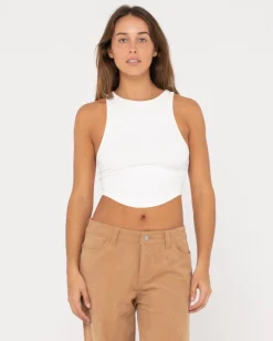Camiseta Sin Mangas Con Dobladillo Redondeado Vicky>Rusty New