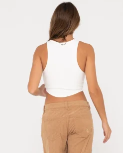 Camiseta Sin Mangas Con Dobladillo Redondeado Vicky>Rusty New