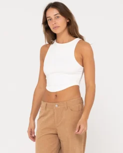 Camiseta Sin Mangas Con Dobladillo Redondeado Vicky><noscript><img width=