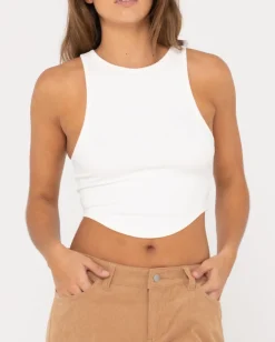 Camiseta Sin Mangas Con Dobladillo Redondeado Vicky><noscript><img width=
