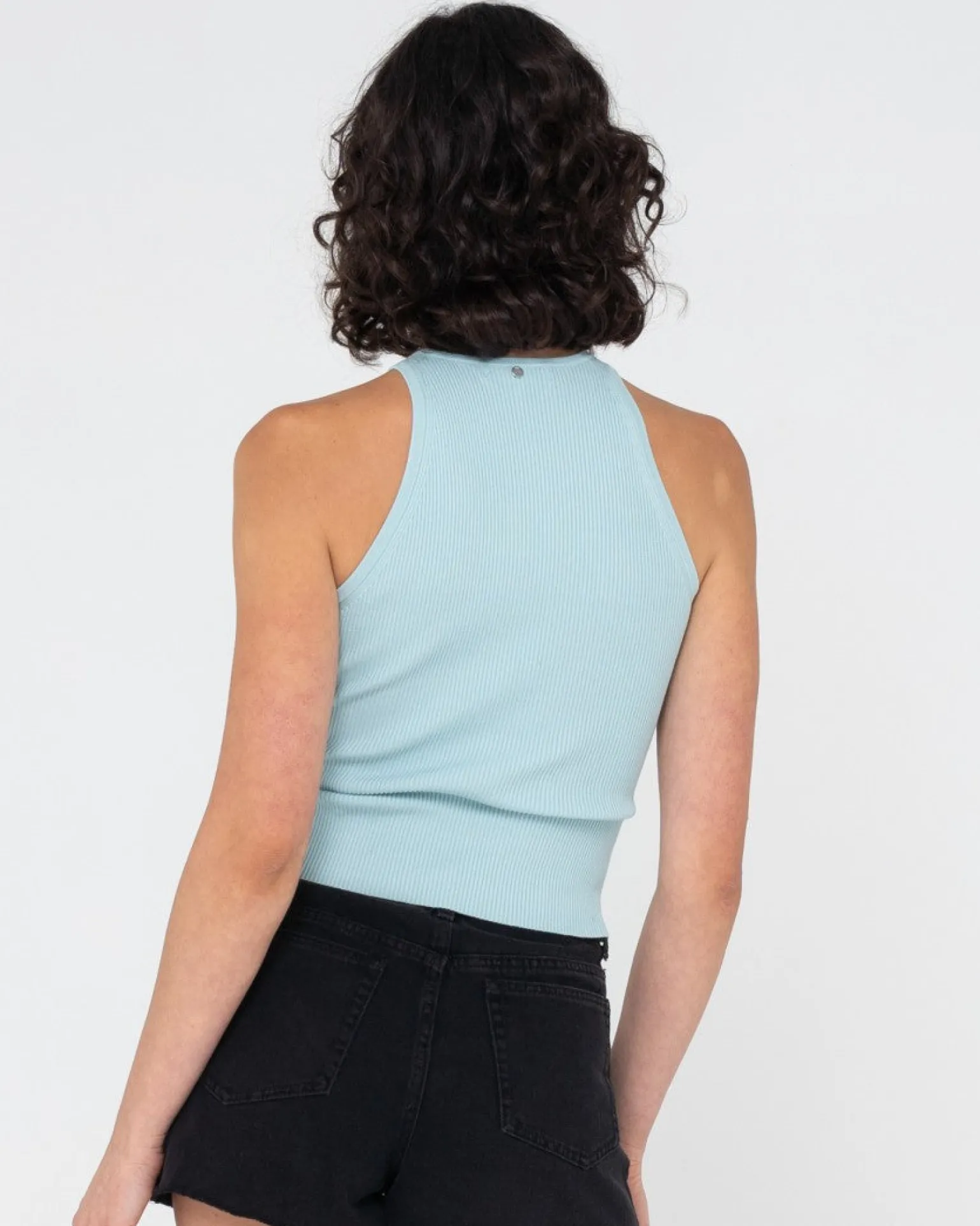 Camiseta Sin Mangas De Punto Acanalado Charis>Rusty Fashion