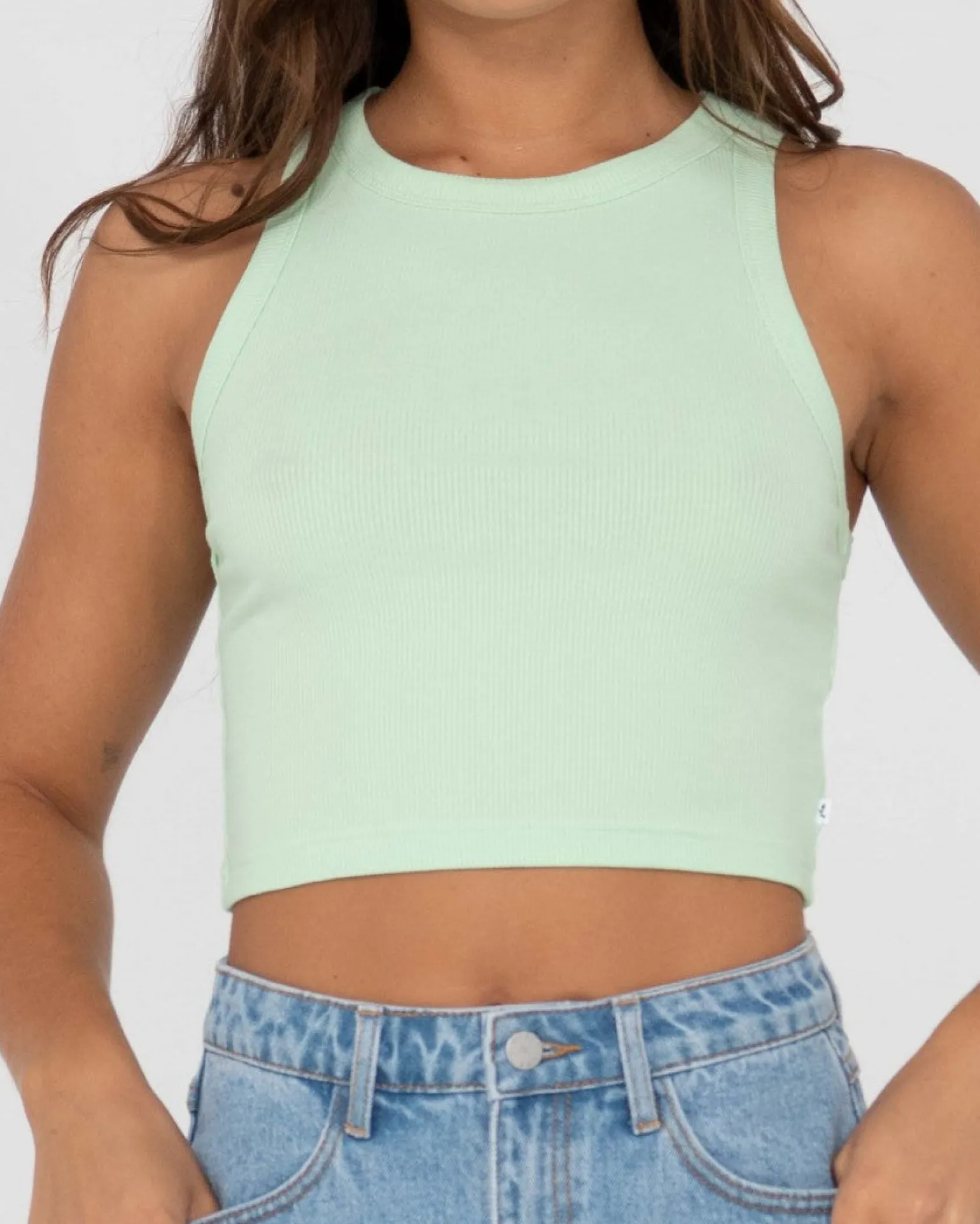 Camiseta Sin Mangas Racer En Blanco>Rusty Best