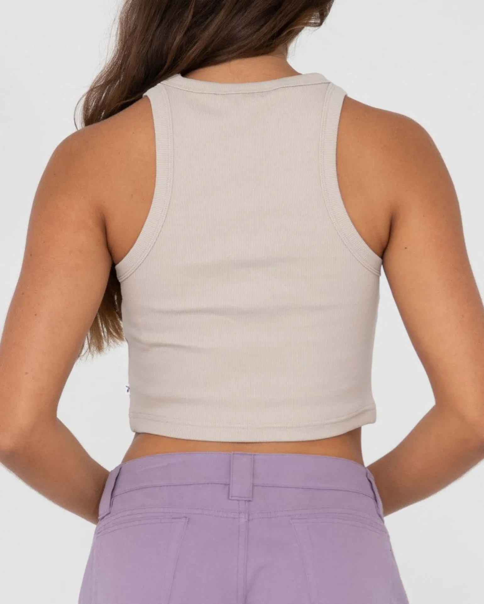 Camiseta Sin Mangas Racer En Blanco>Rusty Fashion