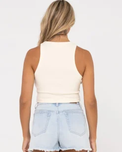 Camiseta Sin Mangas Racer En Blanco>Rusty Discount
