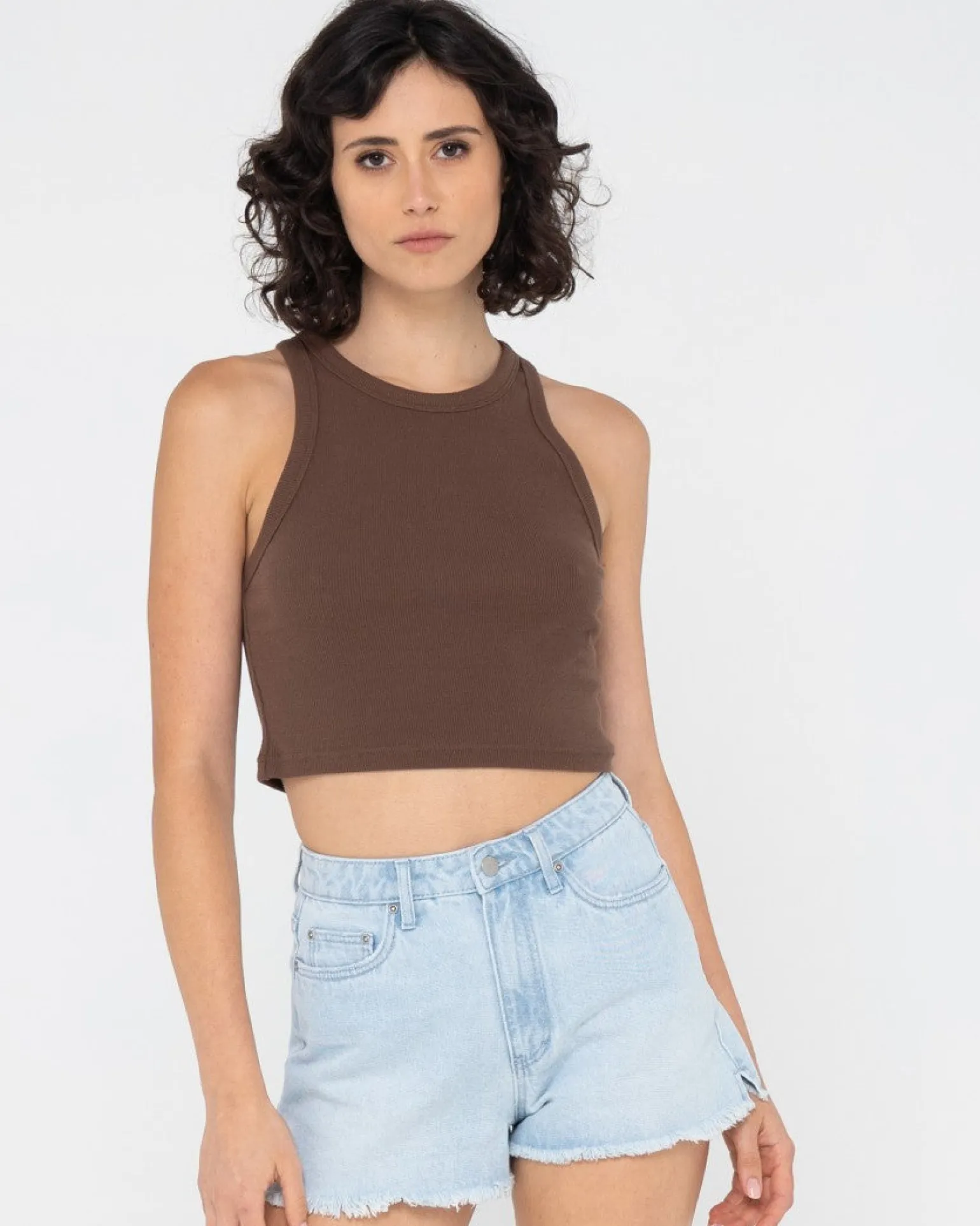 Camiseta Sin Mangas Racer En Blanco>Rusty Online