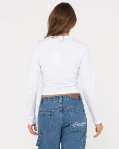 Camiseta Skimmer De Manga Larga De Blanks>Rusty Fashion