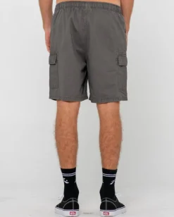 Camper Pantalon Corto Cargo Elastico Con Lavado Vintage>Rusty Outlet