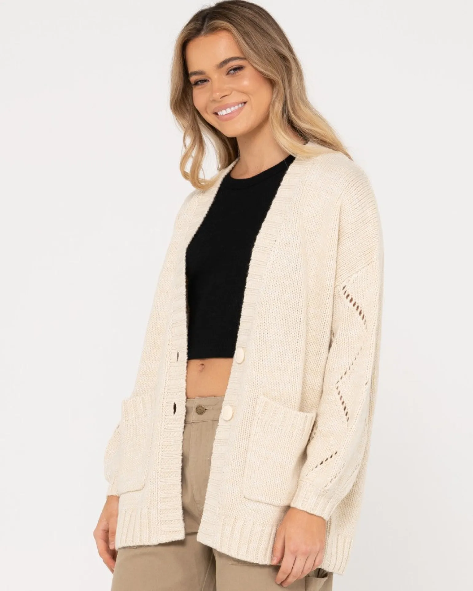 Cardigan De Punto De Ajuste Relajado Rossie>Rusty Shop