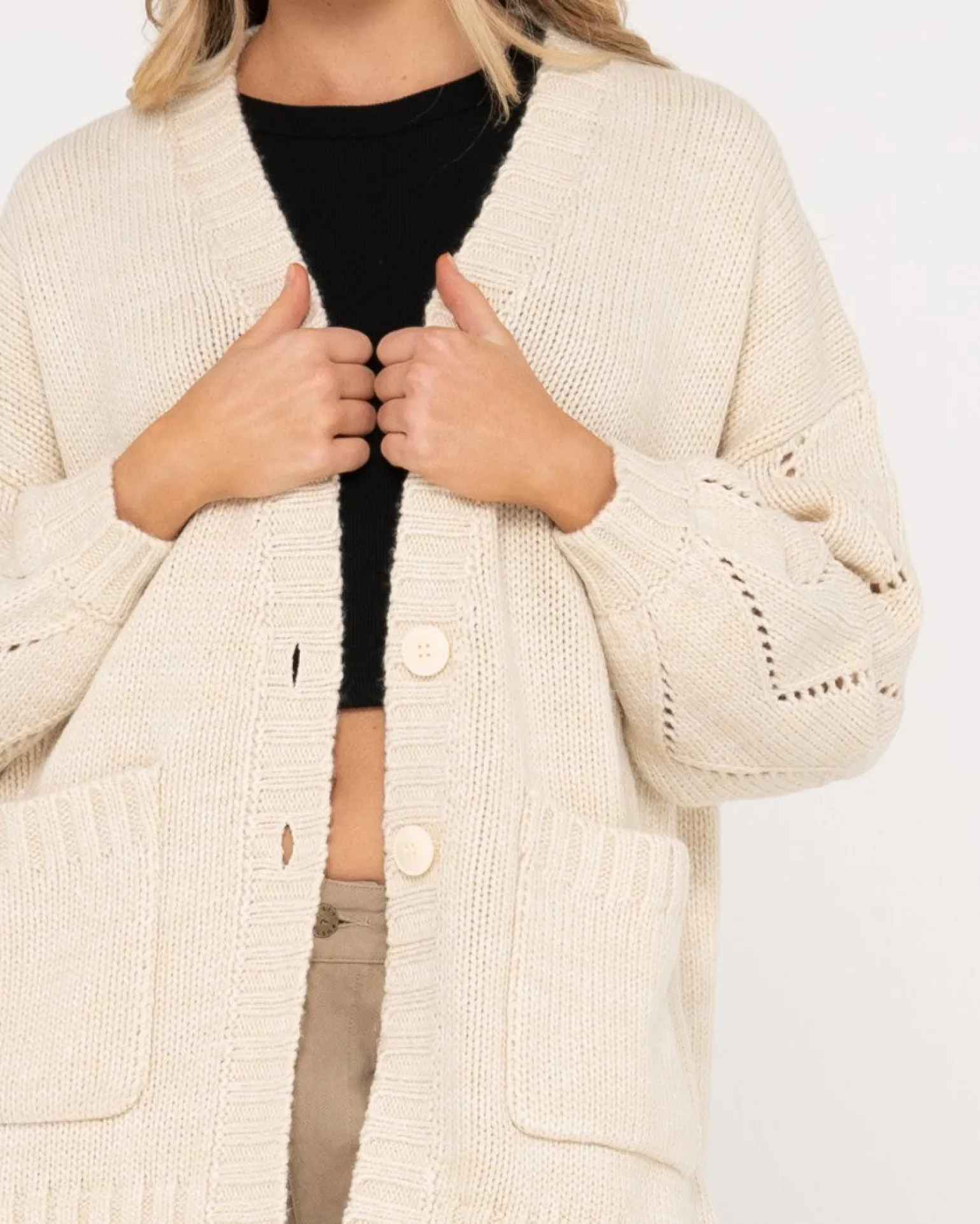 Cardigan De Punto De Ajuste Relajado Rossie>Rusty Shop