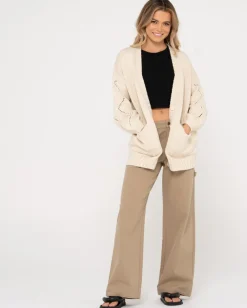 Cardigan De Punto De Ajuste Relajado Rossie><noscript><img width=