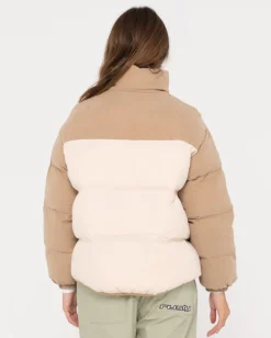 Chaqueta Acolchada Con Cremallera Completa En Contraste Tilly>Rusty Discount