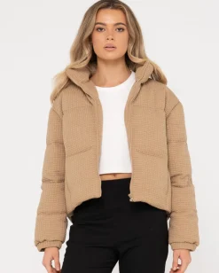 Chaqueta Acolchada Con Textura Soleil><noscript><img width=
