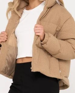 Chaqueta Acolchada Con Textura Soleil><noscript><img width=