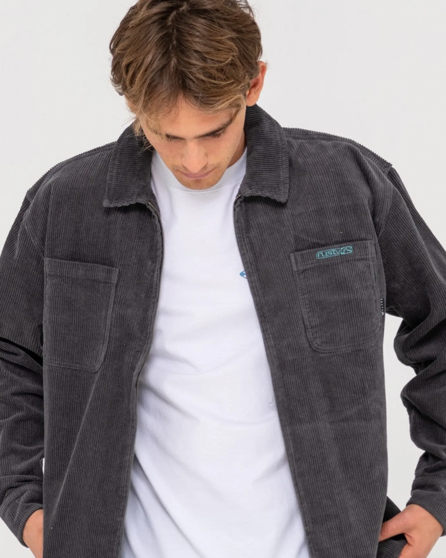 Chaqueta Con Cremallera De Pana V8 Coup>Rusty Hot