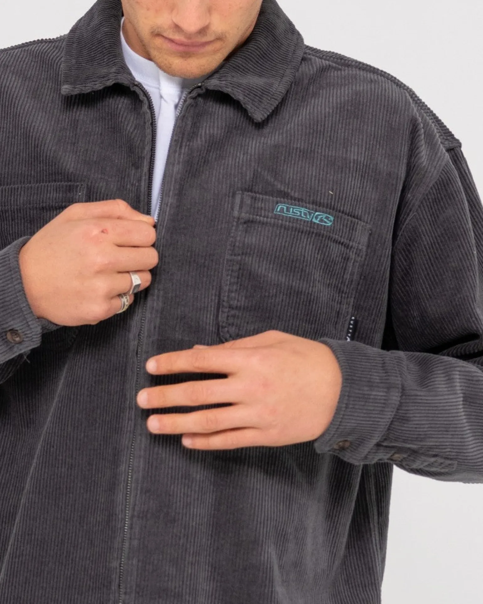 Chaqueta Con Cremallera De Pana V8 Coup>Rusty Hot