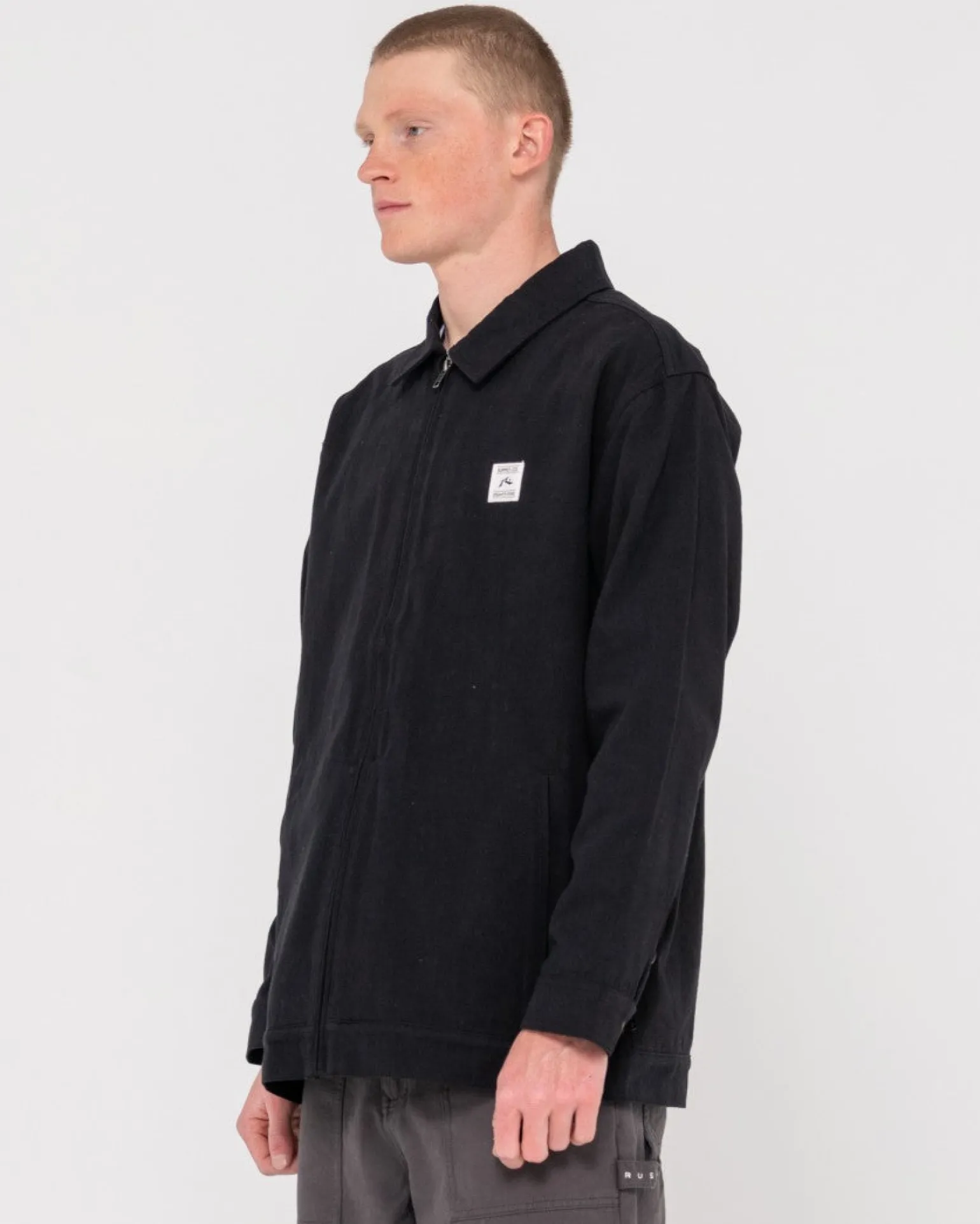 Chaqueta Holgada Con Cremallera Greaser>Rusty New