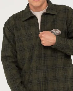 Chaqueta Tejida A Cuadros Con Cremallera Woodchuck><noscript><img width=