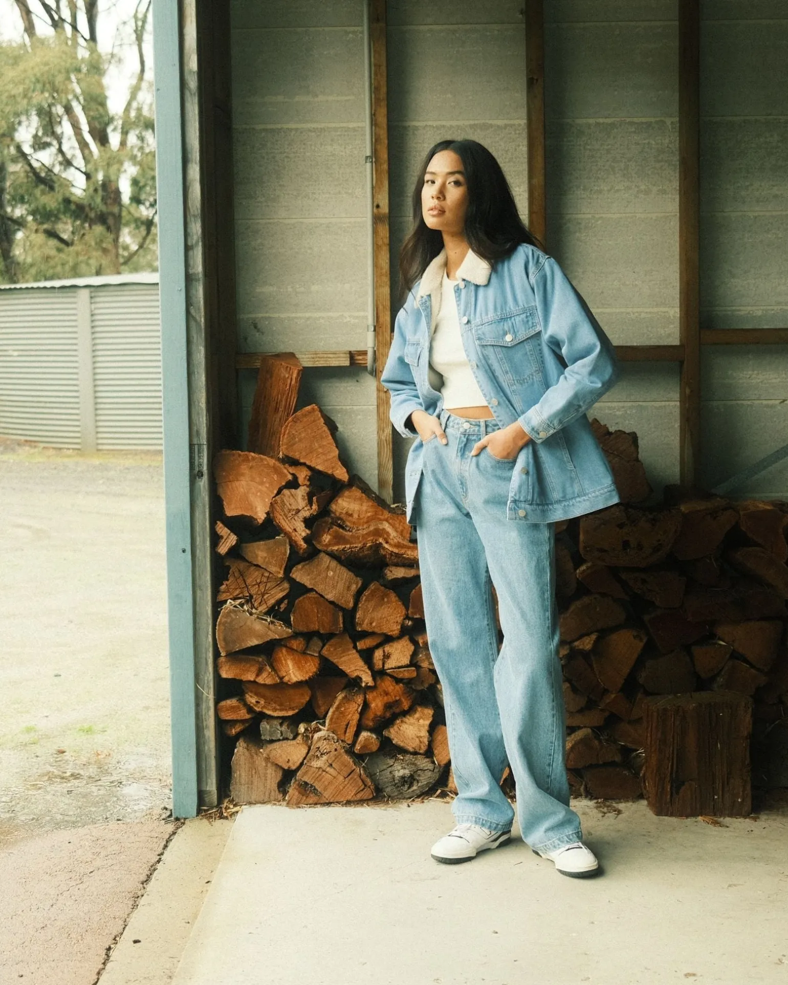 Chaqueta Vaquera Estilo Camionero>Rusty New