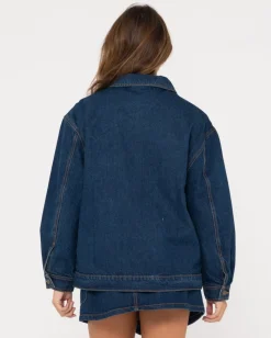 Chaqueta Vaquera Extragrande Con Cremallera Ryley>Rusty Shop