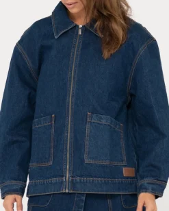 Chaqueta Vaquera Extragrande Con Cremallera Ryley><noscript><img width=