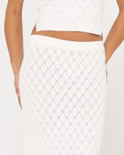 Falda Larga De Punto Con Croche Leo><noscript><img width=