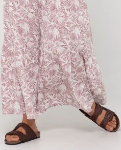 Falda Larga Floral De Talle Alto Faye><noscript><img width=