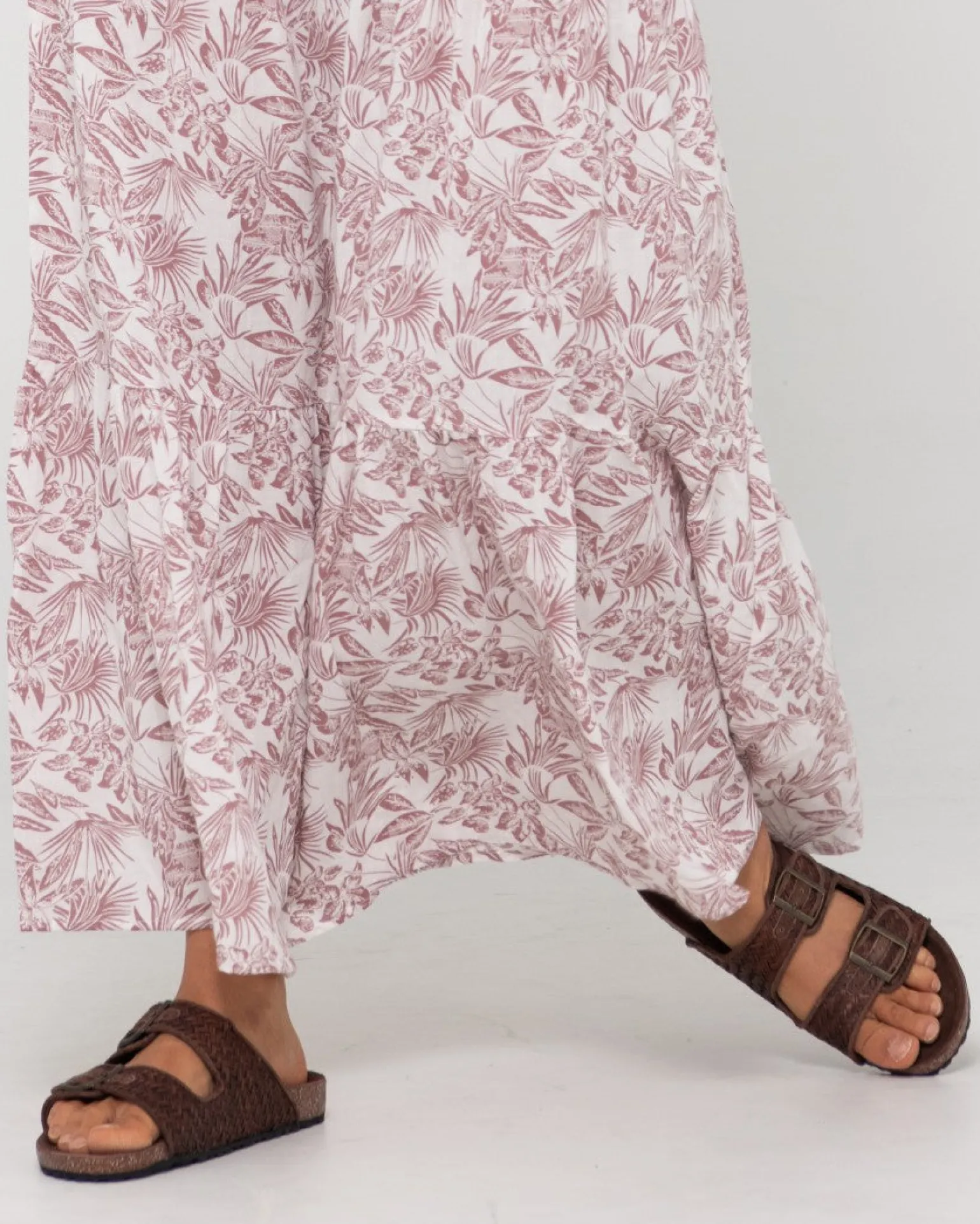 Falda Larga Floral De Talle Alto Faye>Rusty Discount
