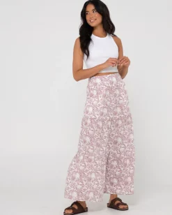 Falda Larga Floral De Talle Alto Faye><noscript><img width=