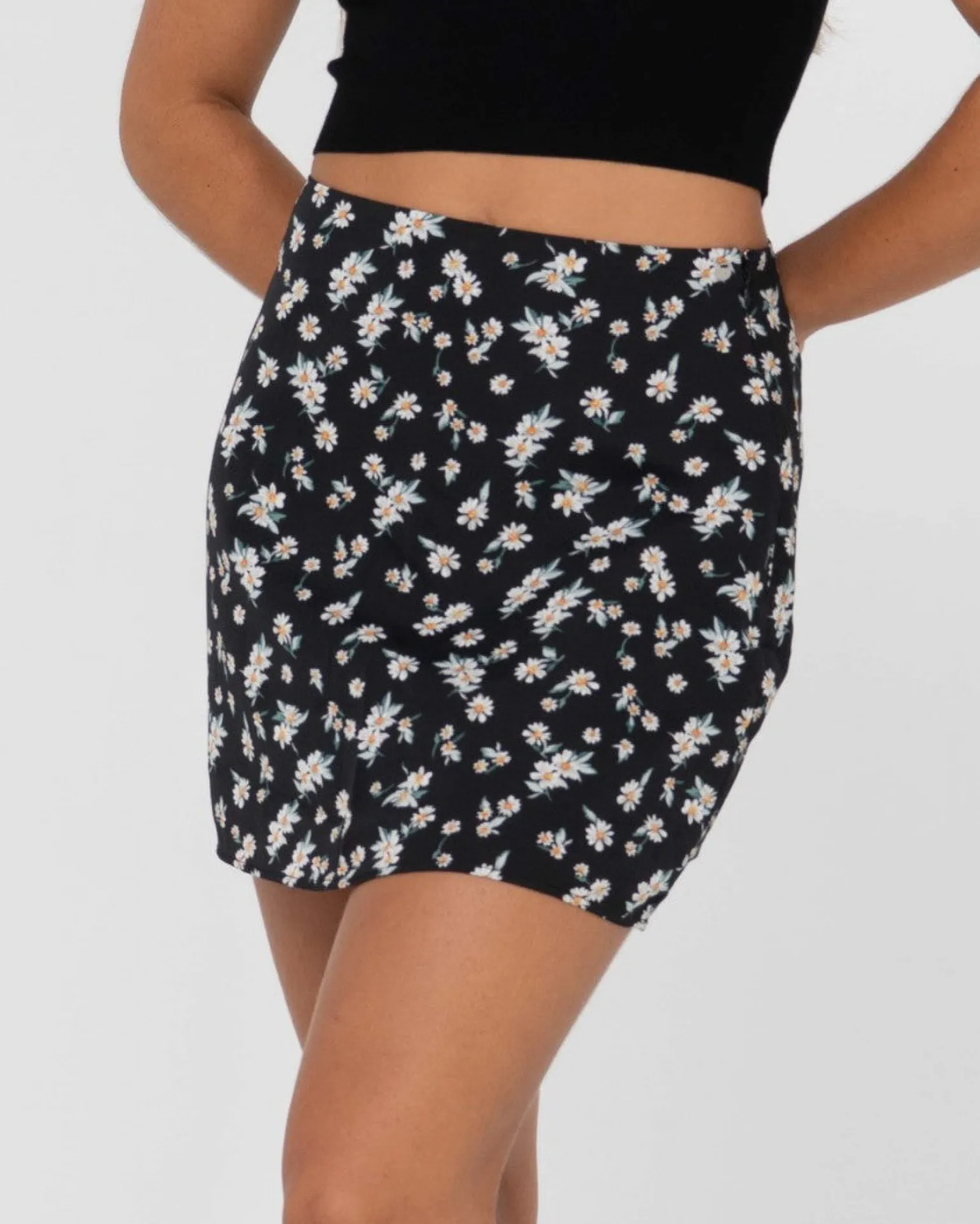 Falda Marley De Talle Medio Con Estampado Floral>Rusty New