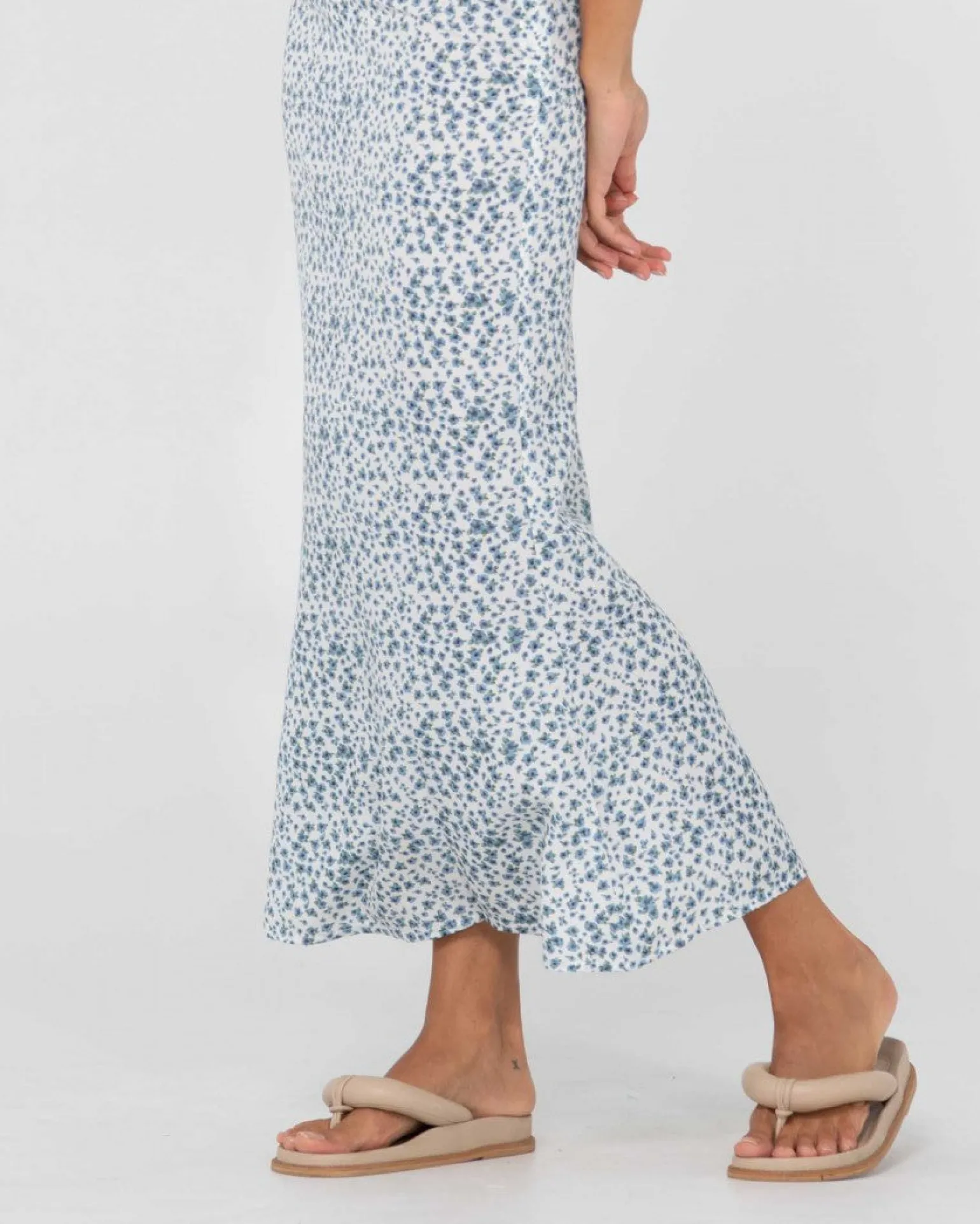 Falda Midi De Talle Alto Con Estampado Floral De Balnear>Rusty Best Sale