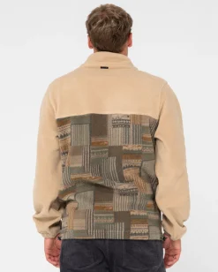 Forro Polar Con Cremallera Completa Y Paneles Shag><noscript><img width=